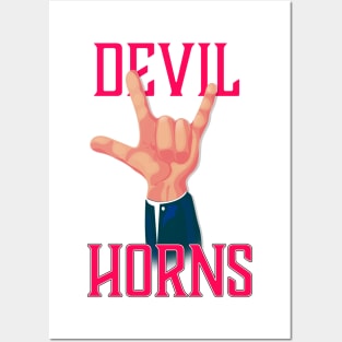 Devil Horns Posters and Art